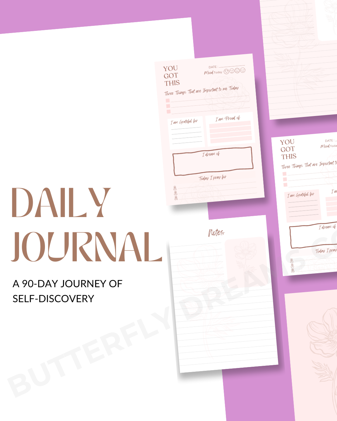 Daily Journal: A 90-Day Journey of Self-Discover